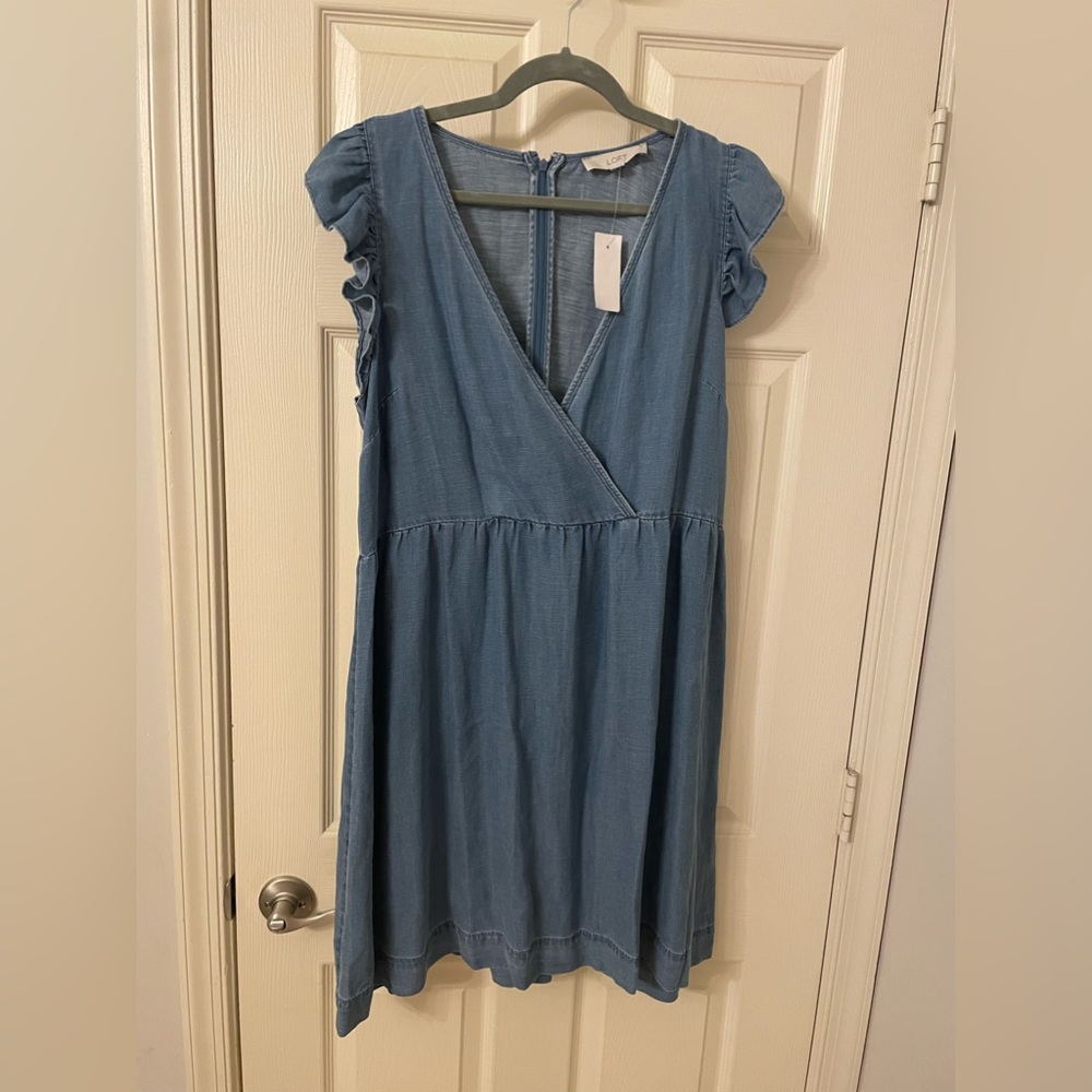 Loft Denim Chambray Dress
